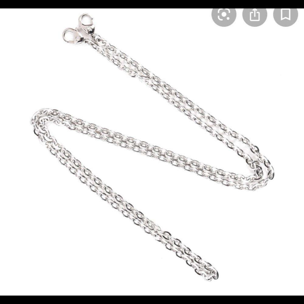 Louis Vuitton Silver Pochette shoulder chain strap